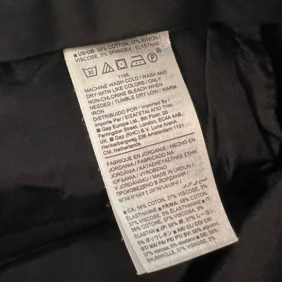 Banana Republic Women’s black Sloan pants Dress pants Straight leg pants Size 6L - Picture 7 of 7